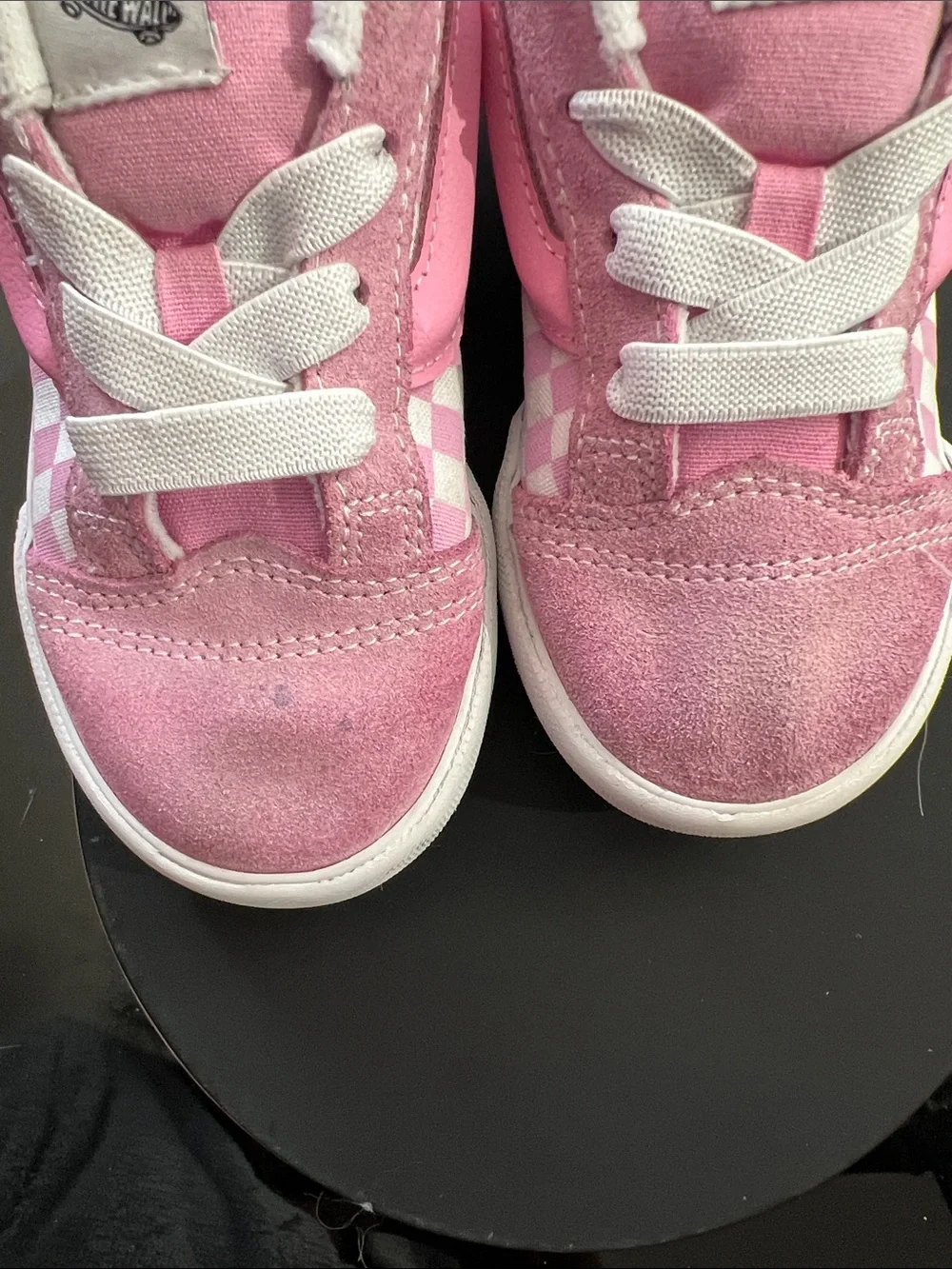 Vans Pink Checkerboard Old Skool LX Sneakers
